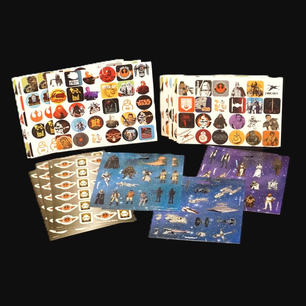 Disney Star Wars Approximately 630 Stickers Rewards Crafting Projects